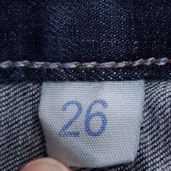 Banana Republic Causal Button Zip Denim Medium Wash Jeans Womens Size 26 Blue - Picture 3 of 8